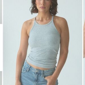 Ribbed high neck brami